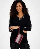 I.n.c. International Concepts Caitlinn Microstone Mini Clutch Crossbody, Created for Macy's