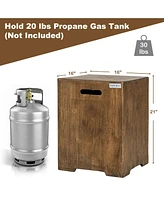 Skonyon 16 Inch Outdoor Hideaway Table Cover for Standard 20 Lbs Propane Tank