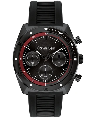 Calvin Klein Men's Flex Silicone Strap Watch 45mm