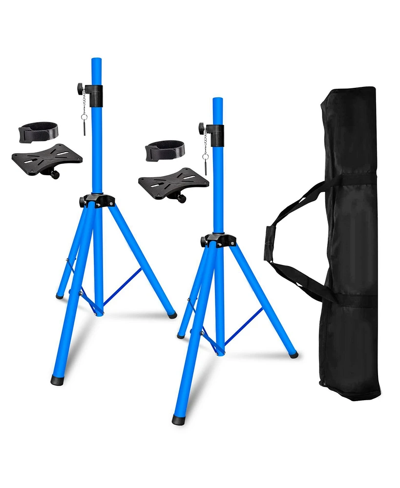 5 Core Speaker Stand Pair 2Pieces Tripod Heavy Duty Adjustable Up to 72 Inch Dj Studio Monitor Stands Pole Mount