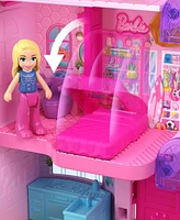 Polly Pocket Barbie Dreamhouse Compact, Dollhouse Playset with 3 Micro Dolls - Multi