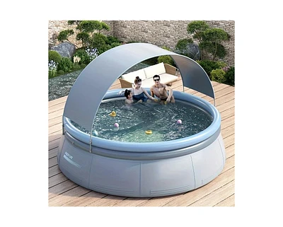 118" Inflatable Family Swimming Pool (2000 Gal Capacity)