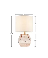 Streamdale Furniture Bella Geometric Glass Table Lamp