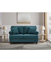 Streamdale Furniture Green Chenille Sofa Couch, 61" Modern Living Room Sectional