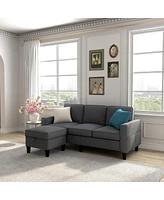 Streamdale Furniture Versatile Dark Grey Sofa for Small Spaces