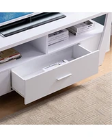 Simplie Fun Tv Stand White for Home or Office Use