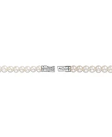 Bulova Marc Anthony Men's Freshwater Pearl & Lion Beaded Bracelet in Sterling Silver-Plate, BVB1161-wswprl