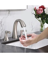 Streamdale Furniture Widespread Bathroom Sink Faucets Two Handle 3 Hole Vanity Bath Faucet With Drain Assembly