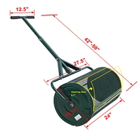 Streamdale Furniture Peat Moss Spreader 2 4", Compost Spreader Metal Mesh, T Shaped Handle For Planting Seeds