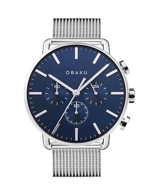 Obaku Men's Classic Blue Dial Watch - V232GCCLMC