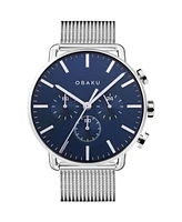 Obaku Men's Classic Blue Dial Watch - V232GCCLMC
