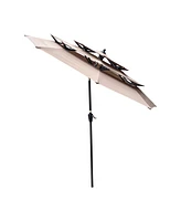 Streamdale Furniture Outdoor Patio Umbrella - 9Ft with Crank, Tilt, and Vents