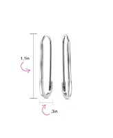 Bling Jewelry Inspirational Symbol Safety Pin Threader Drop Earrings Lapel Pin Brooch Sterling Silver