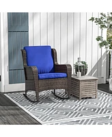 Streamdale Furniture Comfy & Classy Rattan Rocking Chair for Outdoor Relaxation