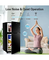 3.5 Cu.Ft. Mini Fridge with Adjustable Temperature Control for Dorms and Apartments
