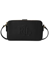 Lauren Ralph Witley Leather Crossbody Wallet