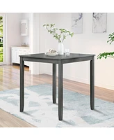 Simplie Fun Elegant Solid Wood Counter Height Dining Table with Spacious Surface, Table Only