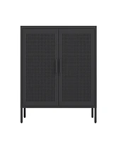Heavy-Duty Steel Storage Cabinet with Adjustable Shelves and Secure Lock