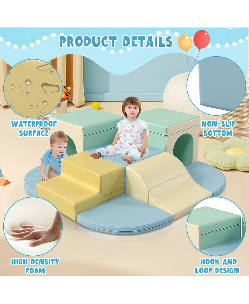 Streamdale Furniture 9-Piece Soft Foam Climbing Blocks for Toddlers