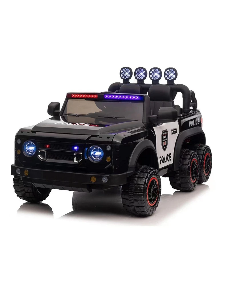 Streamdale Furniture 24V Kids Police Car: Remote Control, Safety Features, Realistic Design