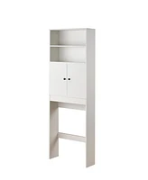 Farmhouse Over-Toilet Storage Cabinet with Barn Doors