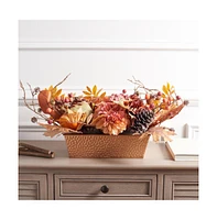 Safavieh Faux 25 Inch Peony & Pumpkin Potted Arrangement