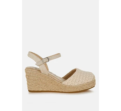 London Rag Lathan Raffia Espadrilles Sandals