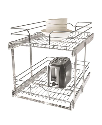 Rev-a-Shelf Kitchen Cabinet Pull Out Shelf Organizer, 18 x 22 In, 5WB2-1822CR-1