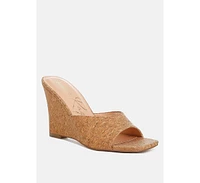 London Rag Shiloy Cork Wedge Sandals