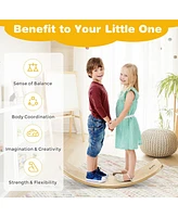 Givimo 35 Inch Wooden Balance Board for Kids and Adults Support 660 Lbs
