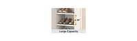 Tribesigns Shoe Cabinet with Doors, 6-Tier Shoe Storage Cabinet with Adjustable Shelves, Wooden Shoes Rack Shoe Storage Organizer for Entryway, Hallwa