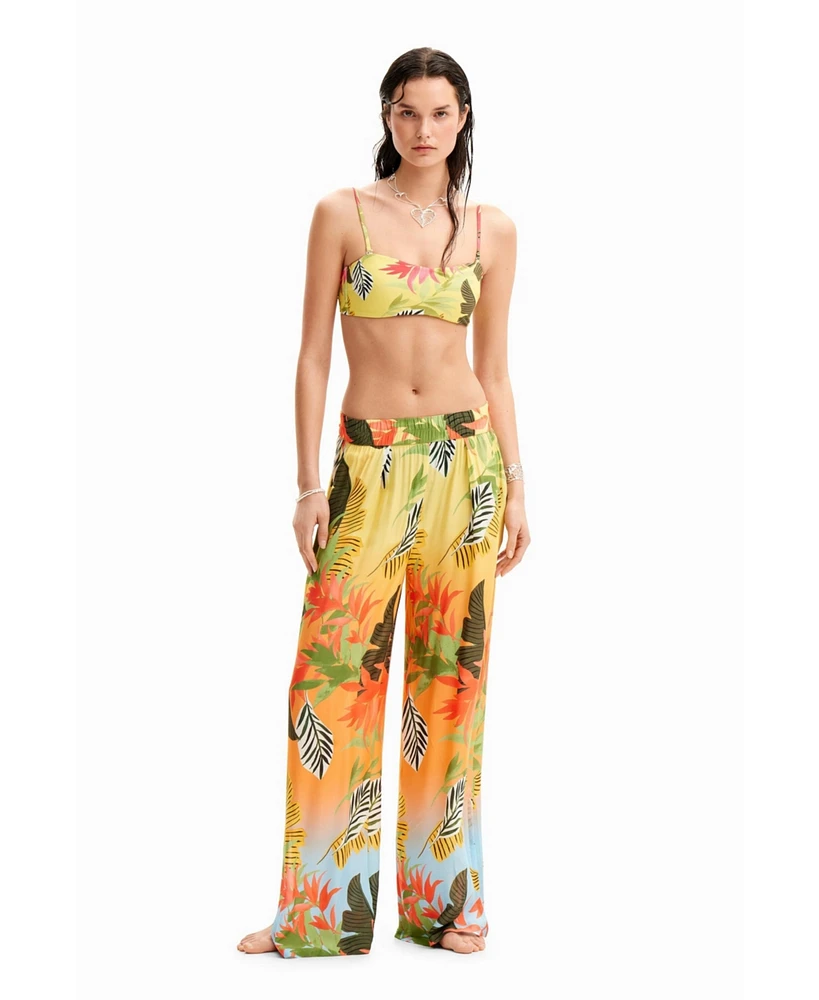 Desigual Women's Tropical wide-leg trousers