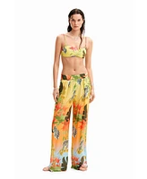 Desigual Women's Tropical wide-leg trousers