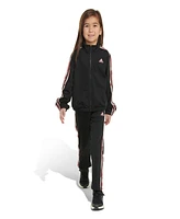 adidas Little & Toddler Girls Long Sleeve Fashion Tricot Jacket Pant, 2-Piece Set