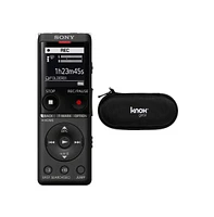 Sony Slim Design Digital Voice Recorder with Knox Gear Case Bundle