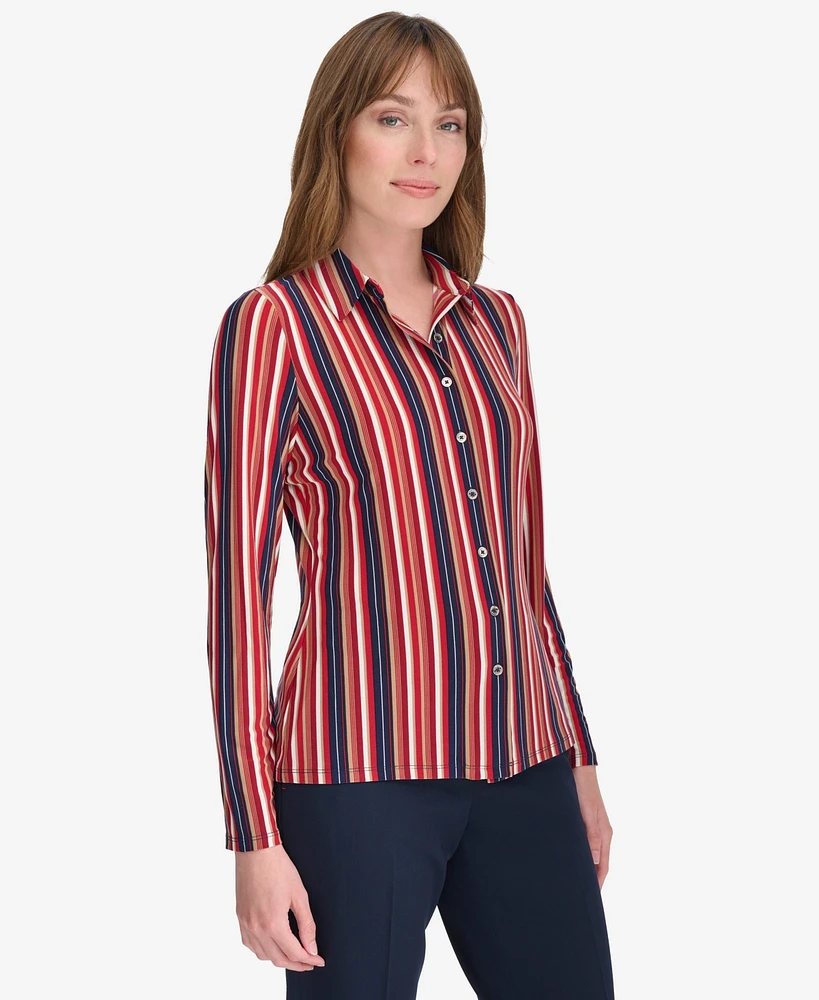 Tommy Hilfiger Women's Striped Button Down