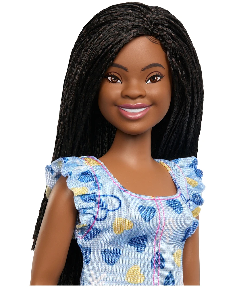 Barbie Fashionistas Doll Black Hair & Brown Eyes with Down Syndrome - Multi