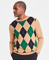 Club Room Men's Argyle Merino Sweater, Created for Macy's