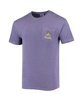 Image One Men's Purple Ecu Pirates Circle Campus Scene T-Shirt