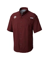 Columbia Men's Maroon Texas A M Aggies Big Tall Tamiami Omni-Shade Button-Down Shirt