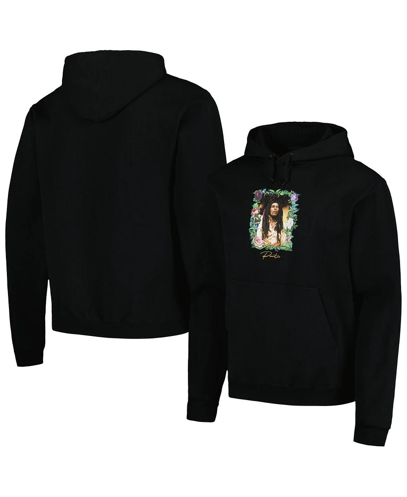 Primitive Apparel Men's and Women's Black Bob Marley Everlasting Pullover Hoodie