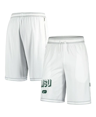 Nike Men's White Michigan State Spartans Dna 3.0 Performance Shorts