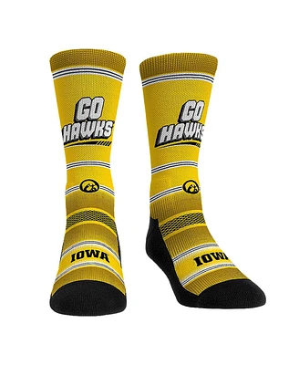 Rock 'Em Iowa Hawkeyes Team Slogan Crew Socks