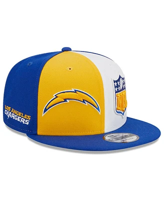 New Era Men's Gold/Royal Los Angeles Chargers 2023 Sideline 9FIFTY Snapback Hat