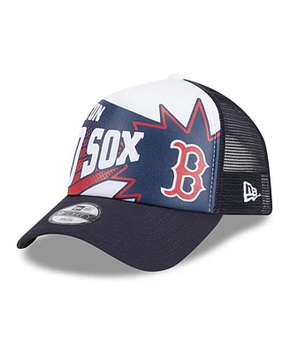 New Era Big Boys and Girls Navy Boston Red Sox Boom 9FORTY Adjustable Hat