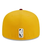 New Era Men's Yellow/Red Brooklyn Nets Fall Leaves 2-Tone 59FIFTY Fitted Hat