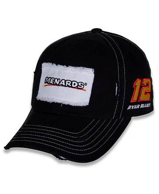 Team Penske Men's Black Ryan Blaney Menards Vintage Patch Adjustable Hat