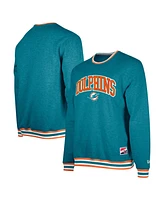 New Era Men's Aqua Miami Dolphins Pullover Sweatshirt