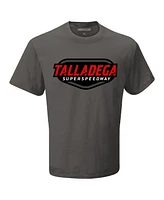 Checkered Flag Sports Men's Charcoal Talladega Superspeedway Track Logo T-Shirt