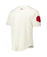 Pro Standard Men's Patrick Mahomes Cream Kansas City Chiefs Name Number Triple Tonal Button-Up Baseball Jersey